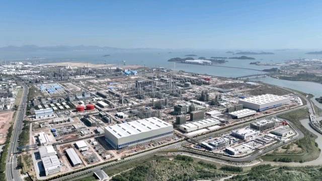 埃克森美孚惠州乙烯项目建设现场。惠湾新供图